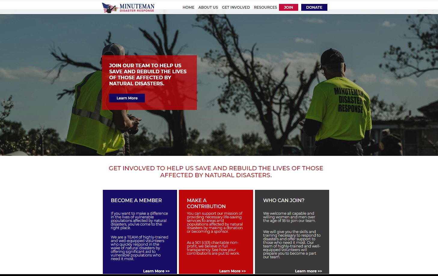 How Minuteman Disaster Response Receives More Donations Due to Their New Website