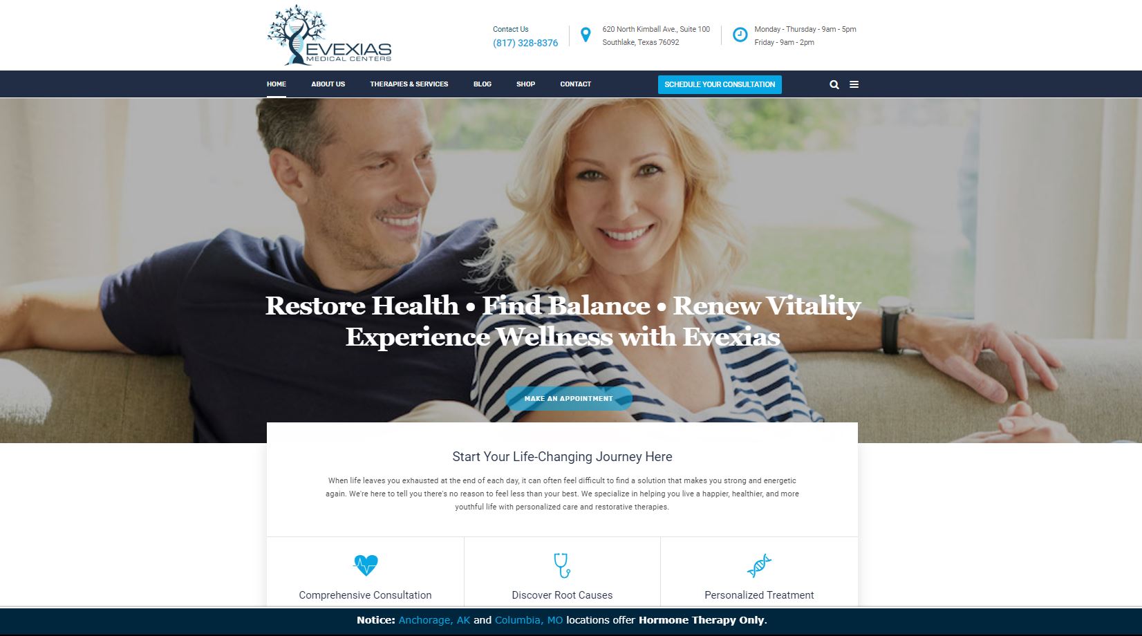 How EVEXIAS Medical Improved their Branding with a Website Update