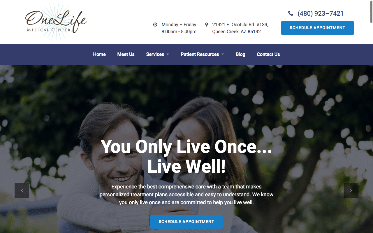 How OneLife Medical Center Built Trust by Updating Their Website